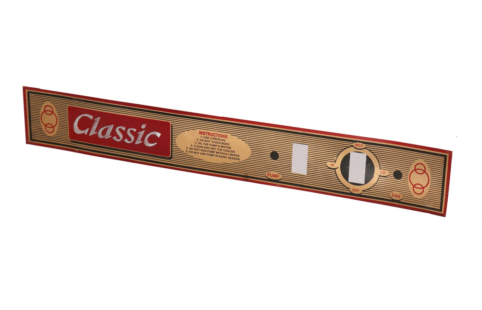 18 inch aluminium name plate desert cooler (Master packing: 50 piece bundle)